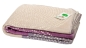 Preview: Baumwolldecke Bio / GOTS 150 x 200 cm natur / blau / lila Mauve regional hergestellt