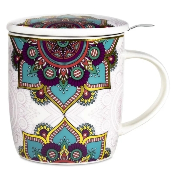 Set Teetasse Mandala türkis