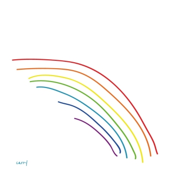 Glastrinkflasche CARRY 0.7 l RAINBOW
