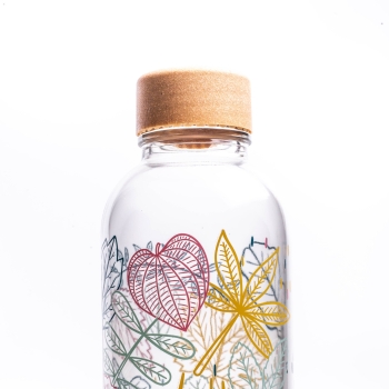 Glastrinkflasche CARRY 0.7 l FALLING LEAVES