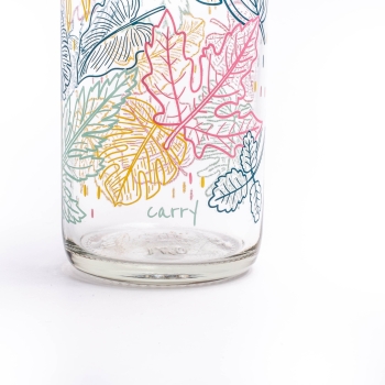 Glastrinkflasche CARRY 0.7 l FALLING LEAVES