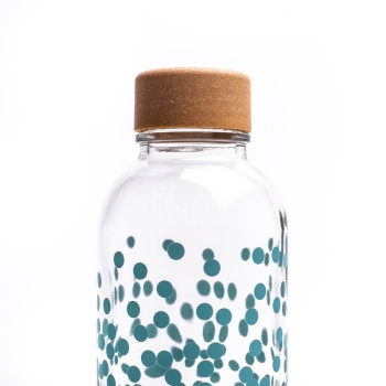 Glastrinkflasche CARRY 0,4 l PURE HAPPINESS