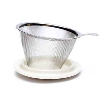 Set Teetasse Mandala weiß / gold