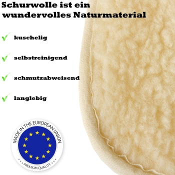 Schurwollmatte PREMIUM umsäumt 2. Wahl