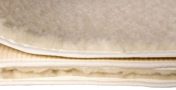 Schurwollmatte HF Natur 1800gr. umsäumt