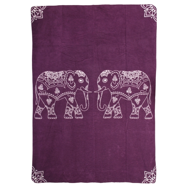 Yogadecke "Elefanten" 150 x 200 cm - regional hergestellt