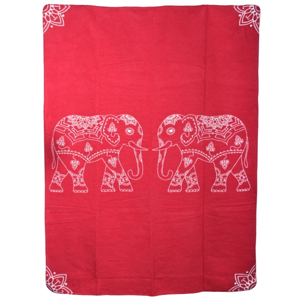 Yogadecke "Elefanten" 150 x 200 cm - regional hergestellt