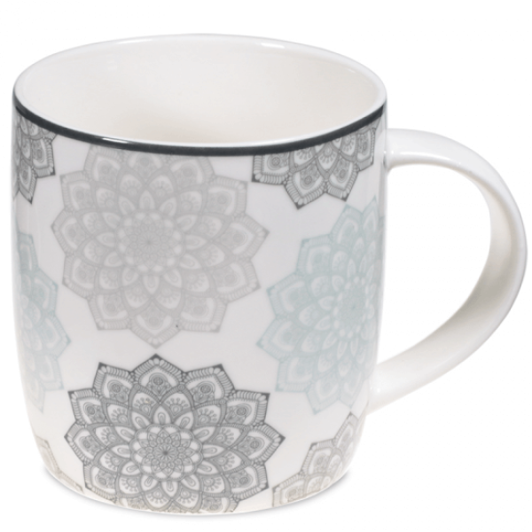 Set Teetasse Mandala grau Set Teetasse Mandala grau