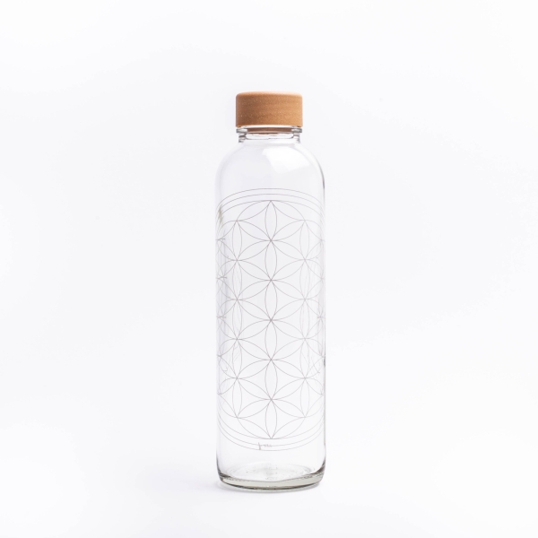 Glastrinkflasche CARRY 0.7 l FLOWER OF LIFE