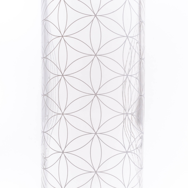 Glastrinkflasche CARRY 1 l FLOWER OF LIFE