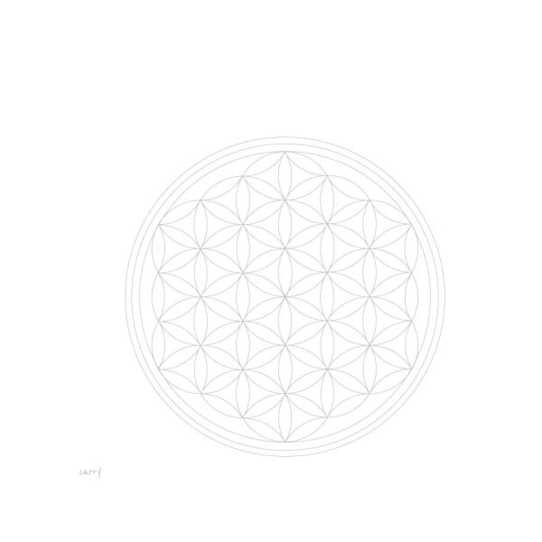 Glastrinkflasche CARRY 1 l FLOWER OF LIFE Glastrinkflasche CARRY 1 l FLOWER OF LIFE