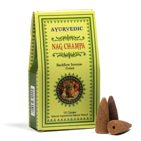 Ayurvedische Rückfluss Räucherkegel Nag Champa Ayurvedische Rückfluss Räucherkegel Nag Champa