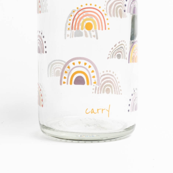 Glastrinkflasche CARRY 0,4 l BOHO RAINBOW