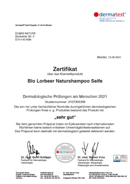 Bio-Lorbeer Naturshampoo Seife Bio-Lorbeer Naturshampoo Seife